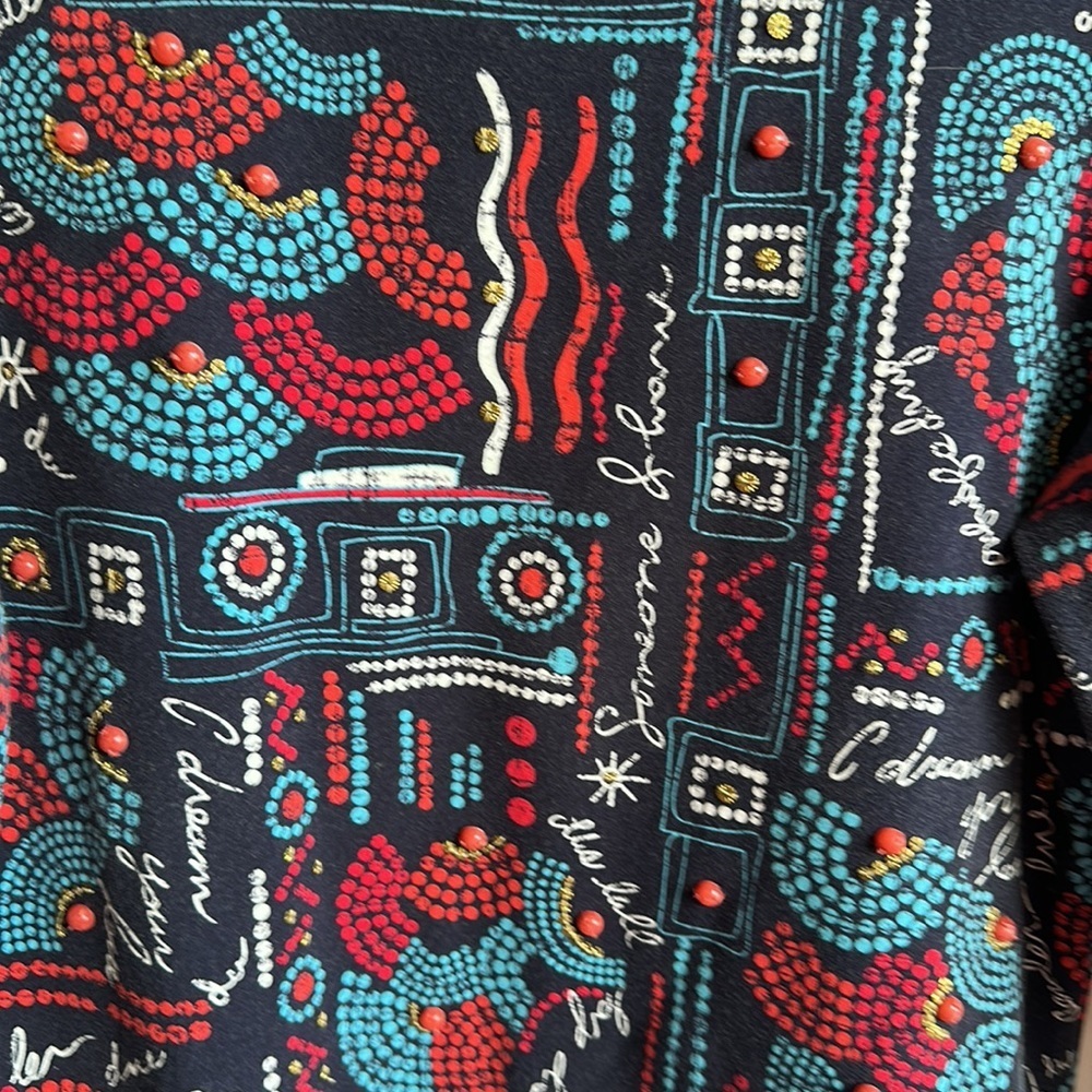 Ruby Rd. Vibrant Print Top With Front Beading, Si… - image 6